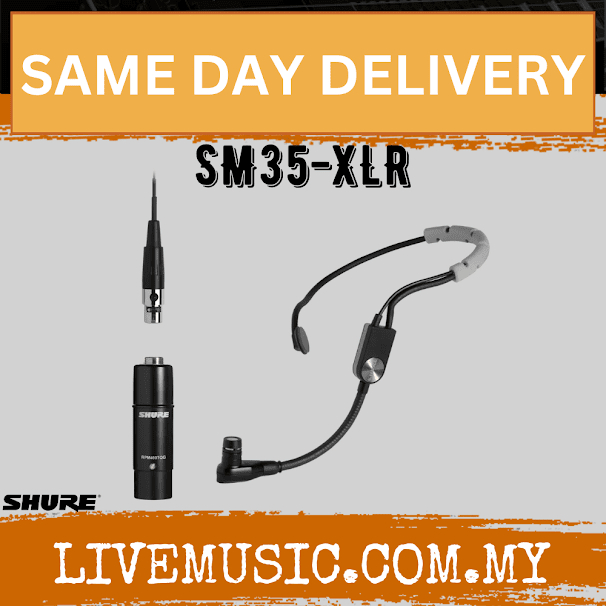 Shure SM35-XLR Performance Headset Condenser Microphone ( SM35 XLR / SM ...