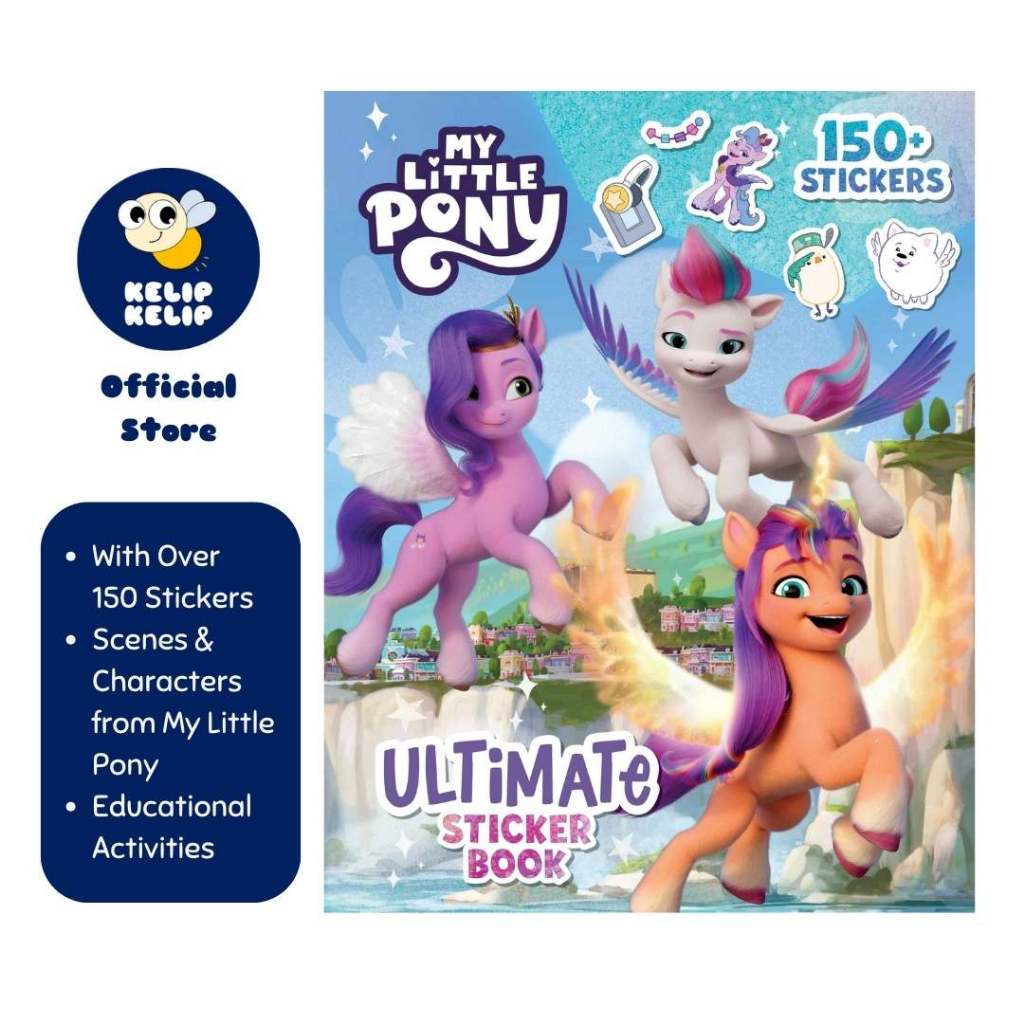 My Little Pony Ultimate Sticker Book With 150+ Stickers Puzzles Mazes ...