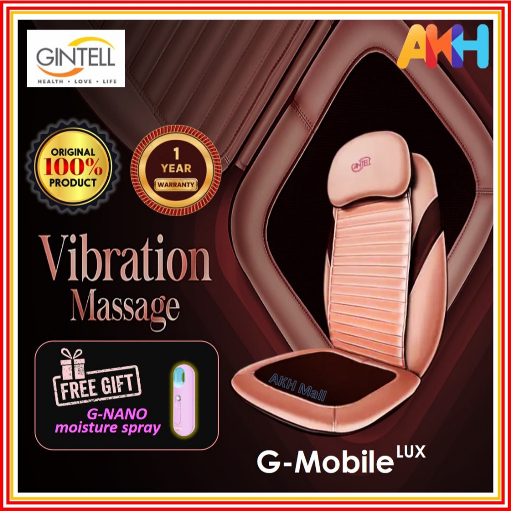 Gintell G Mobile Lux Massage Seat 2.0 with 3D Kneading Shiatsu Massage Spot Massage Heat Therapy Vibration Massage Shopee Malaysia