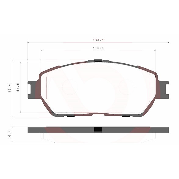 100% ORIGINAL) Disc Brake Pad Rear Toyota Estima ACR30 ACR40 MCR30 40 AHR10 Alphard ANH10 MNH10 IPSUM 04466-28030 - Lazada | Lazada