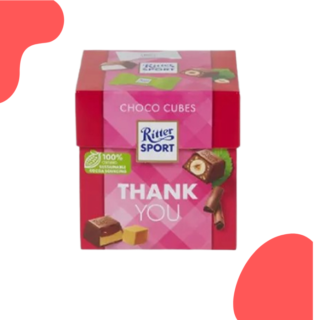 Ritter Sport Thank You Choco Cubes 176g (exp date ) | Shopee Malaysia