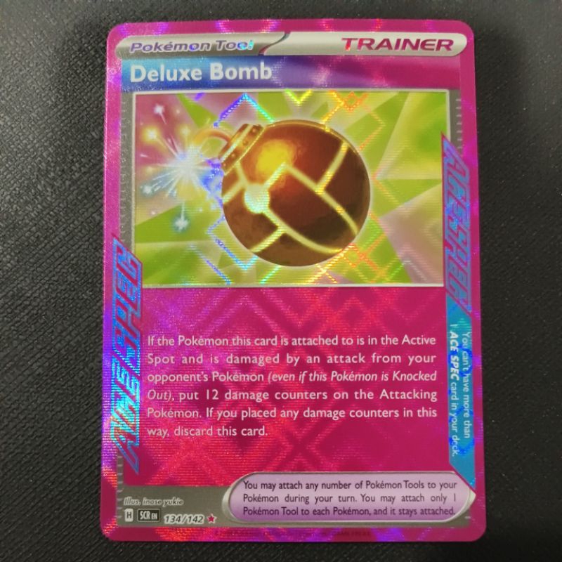 Pokemon Card TCG : Stellar Crown Trainer: Deluxe Bomb 134/142 Ace Rare 100%  Original Pokemon Card | Shopee Malaysia