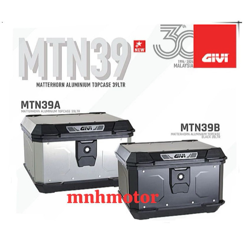 MOTORCYCLE GIVI BOX NEW MODEL 2024 MTN39B MTN39A 100% ORIGINAL | Shopee ...