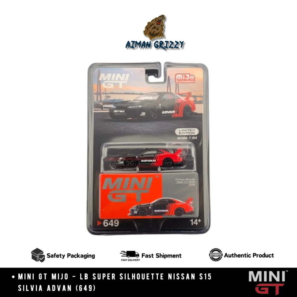Figurine Nissan Silvia S15 LB Super Silhouette - Advan - Mini GT 1:64 - Neuf Collec' !