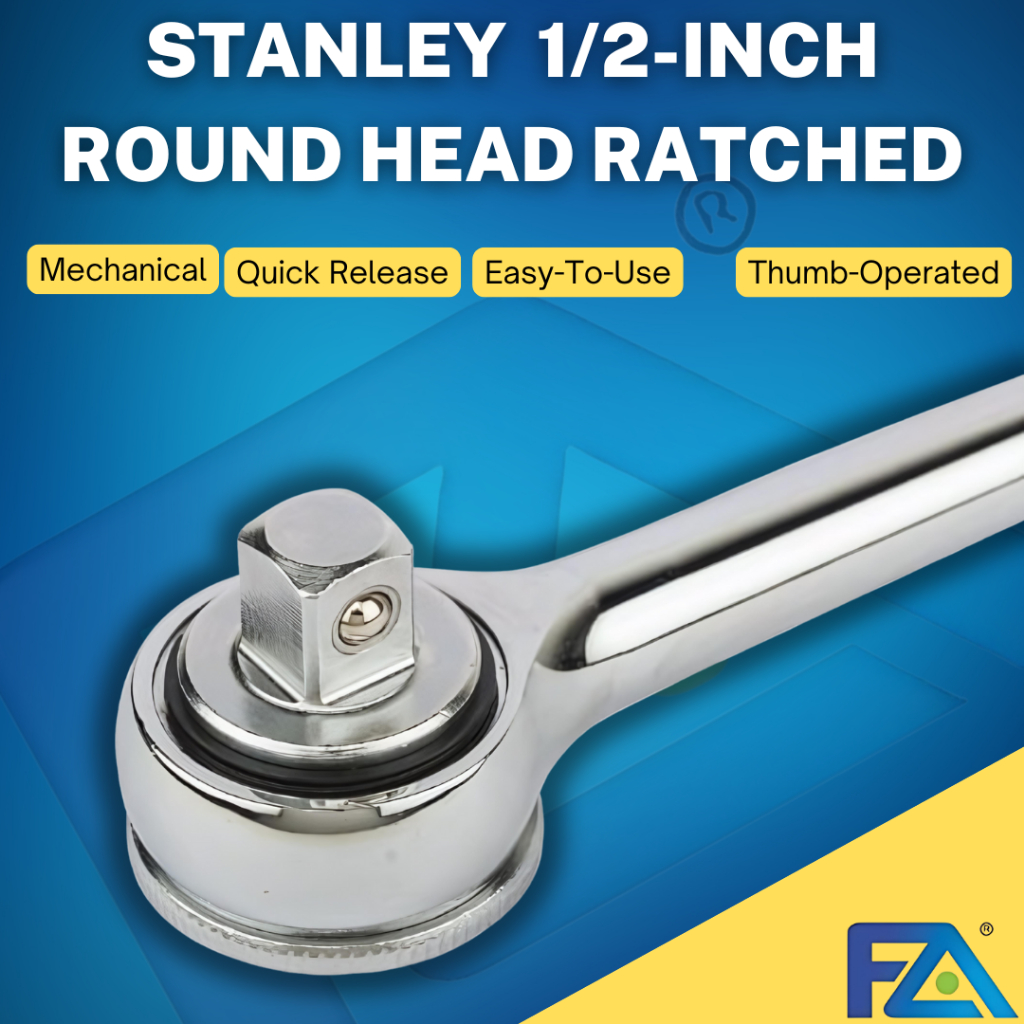 Stanley Hand Tools 87-720 1/2-Inch Round Head Quick Release Ratchet ...
