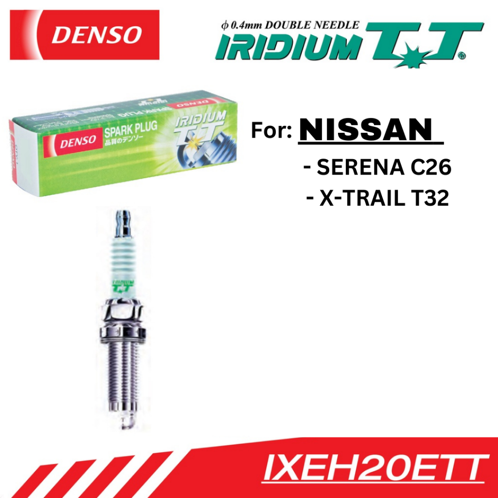 DENSO Iridium TT IXEH20ETT Spark Plug for Nissan Serena & X-Trail ...