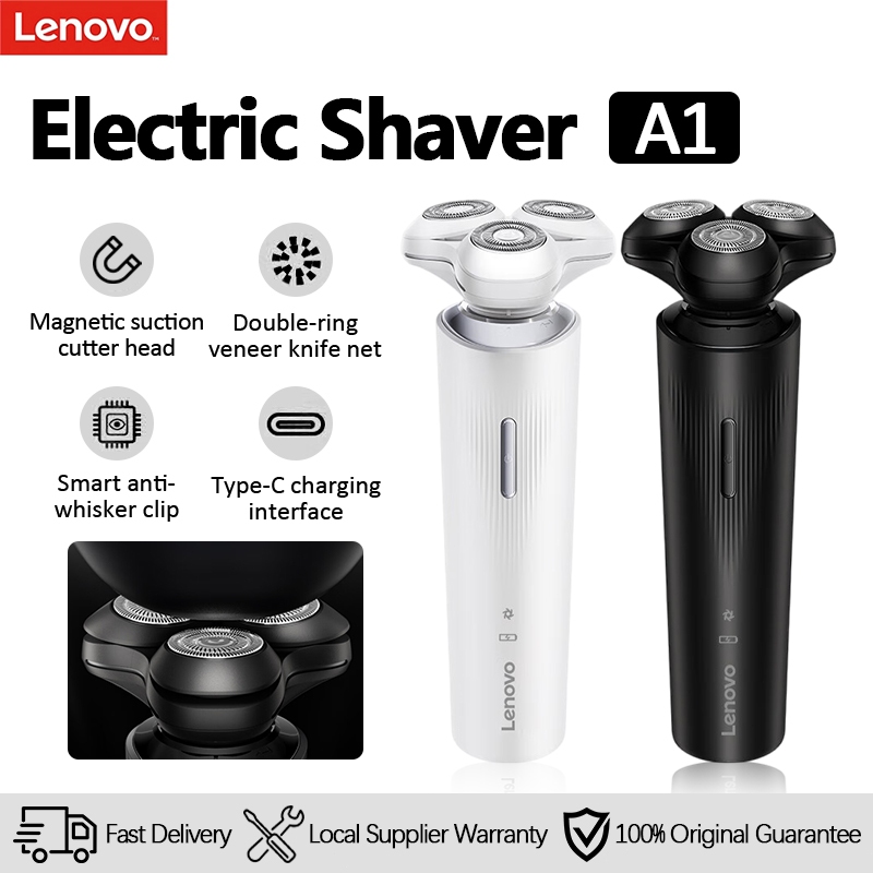 Lenovo Electric Shaver A1 Portable Men's Razor IPX7 Waterproof Dry And