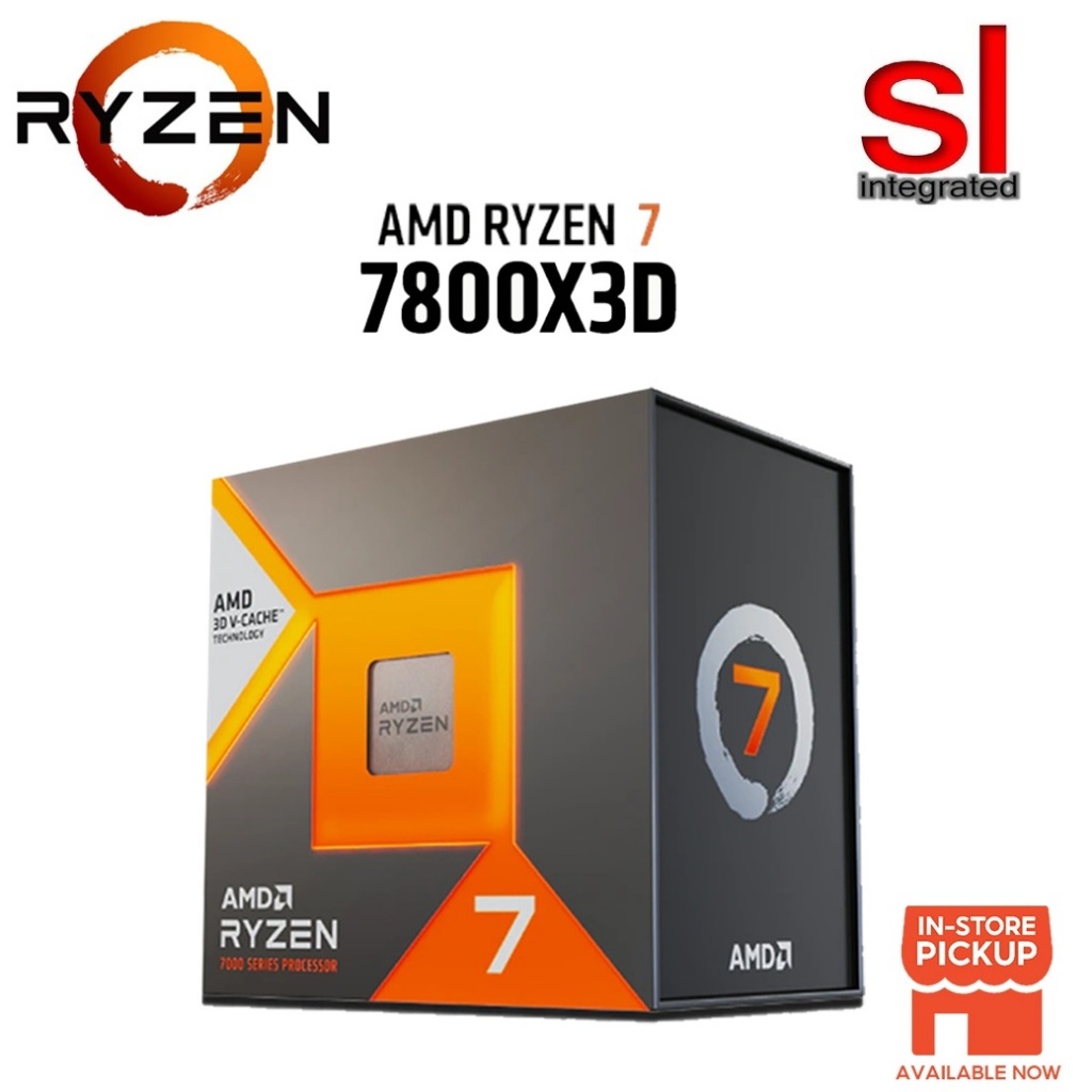 AMD Ryzen 7 7800X3D Gaming Processor with AMD 3D V-Cache (8C/16T) 96MB ...