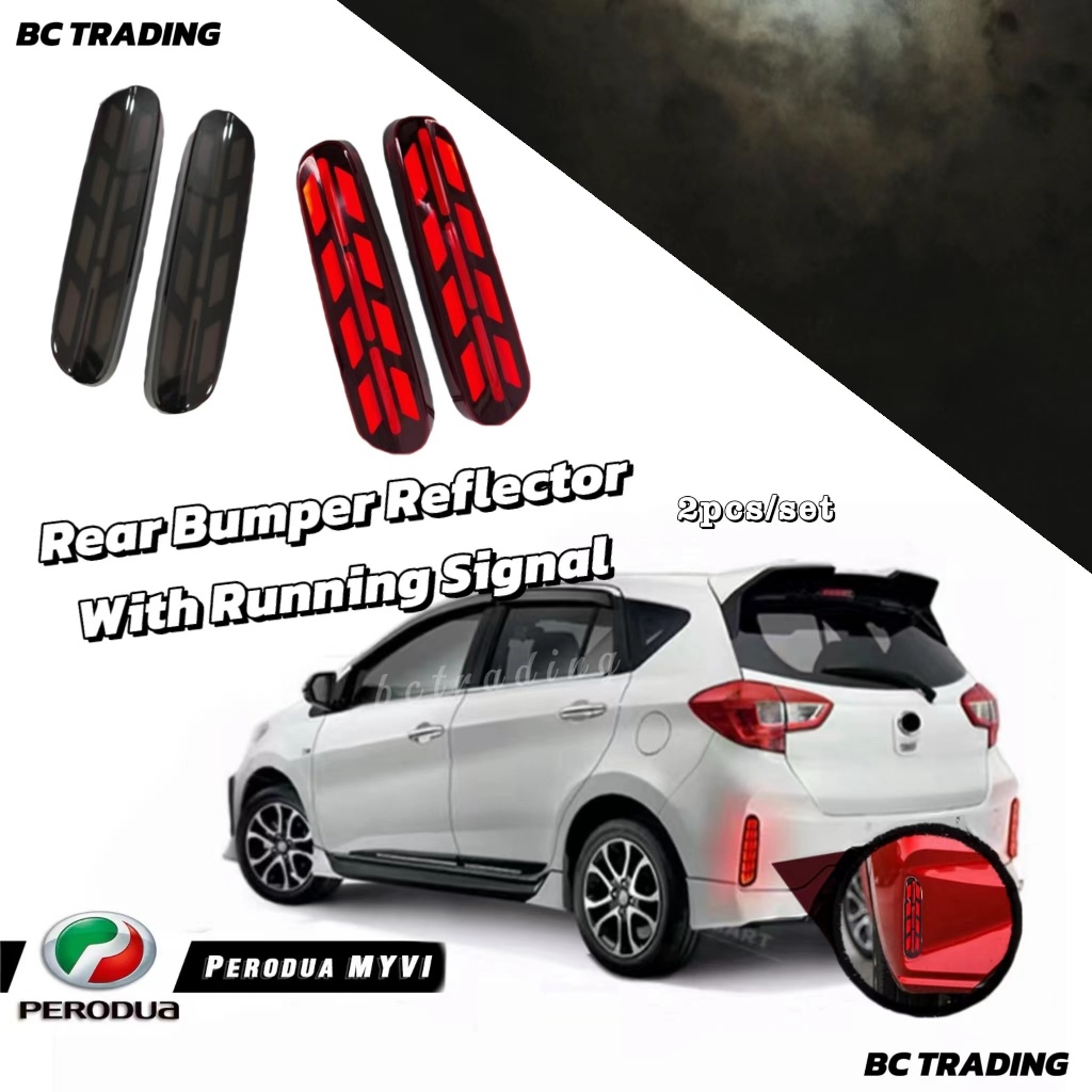 Perodua Myvi 2022-2024 Facelift LED Rear Bumper Reflector LED Light ...