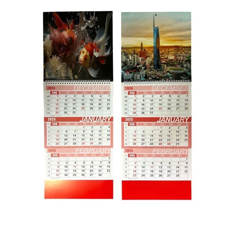 2025 Three Months Wall Calendar CAL-3MC | Shopee Malaysia