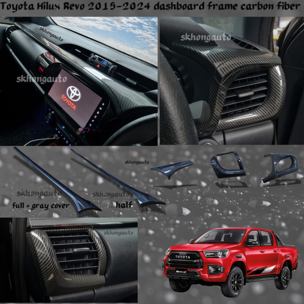 toyota hilux revo rocco Rogue 2016-2025 car dashboard trim cover ...