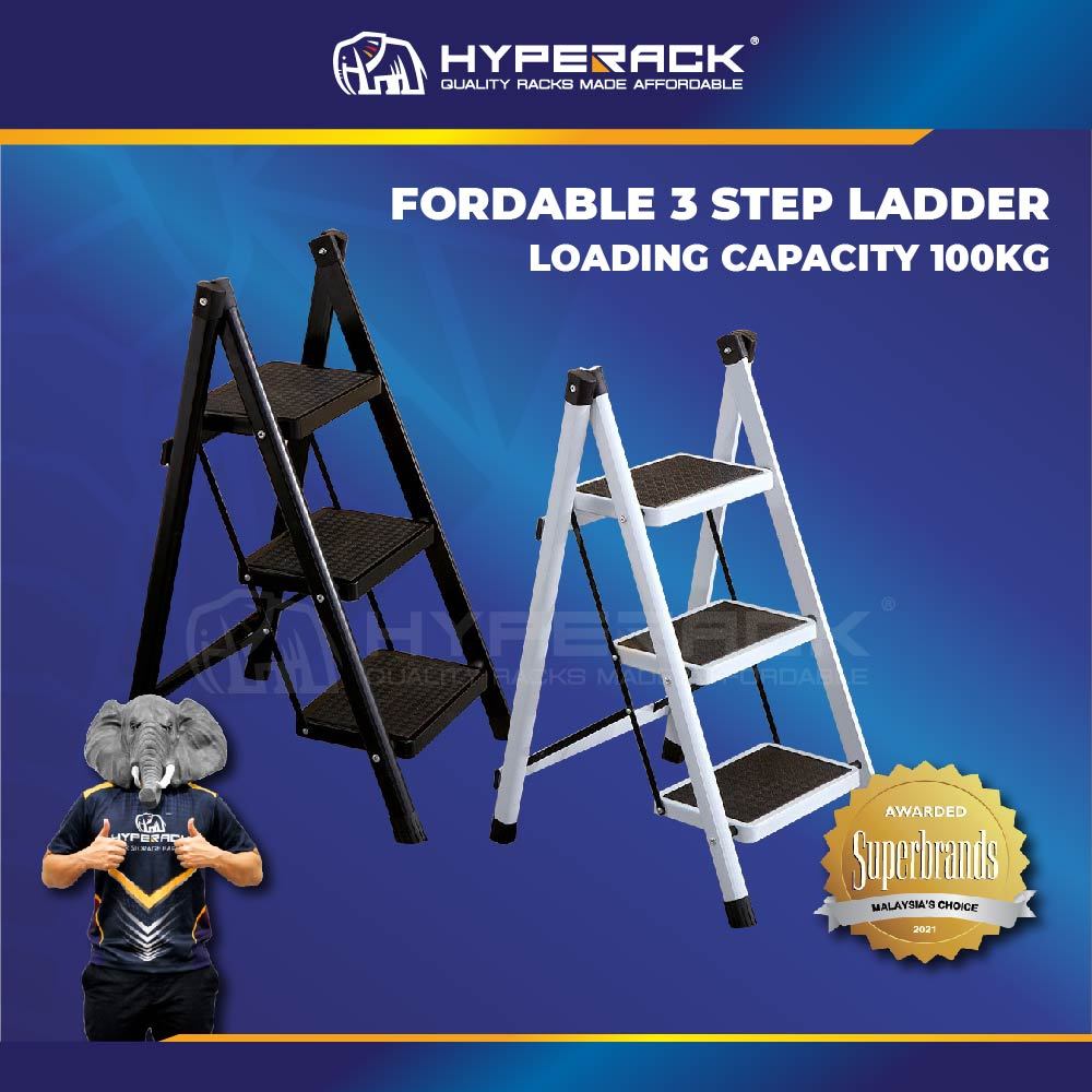 Heavy duty 3 step ladder sale