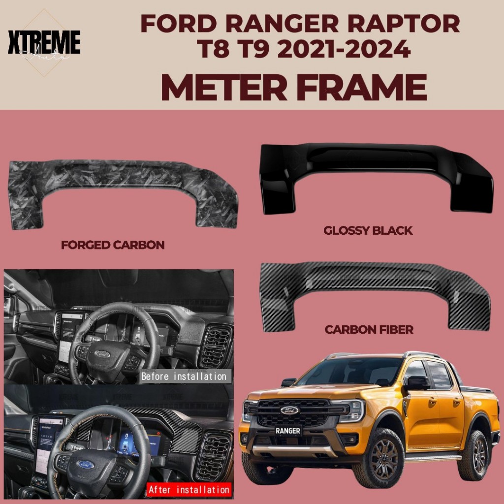 XTREME AUTO FORD RANGER RAPTOR T8 T9 2021-2024 CAR METER FRAME COVER ...