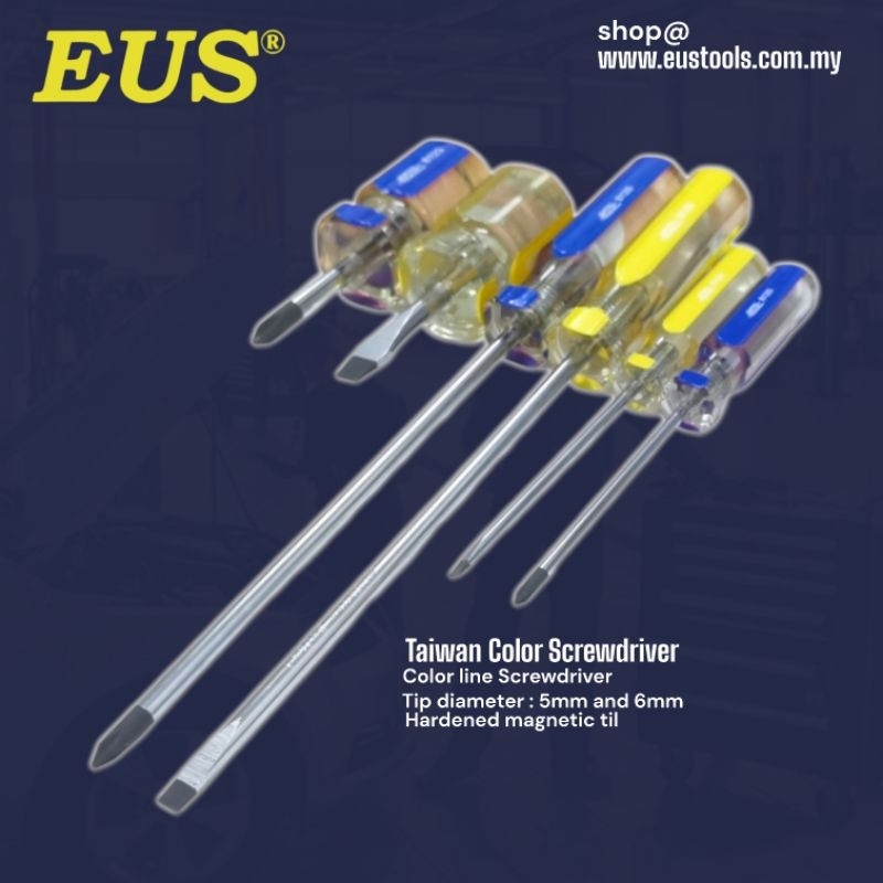 EUS Taiwan Color Line Screwdriver | Shopee Malaysia
