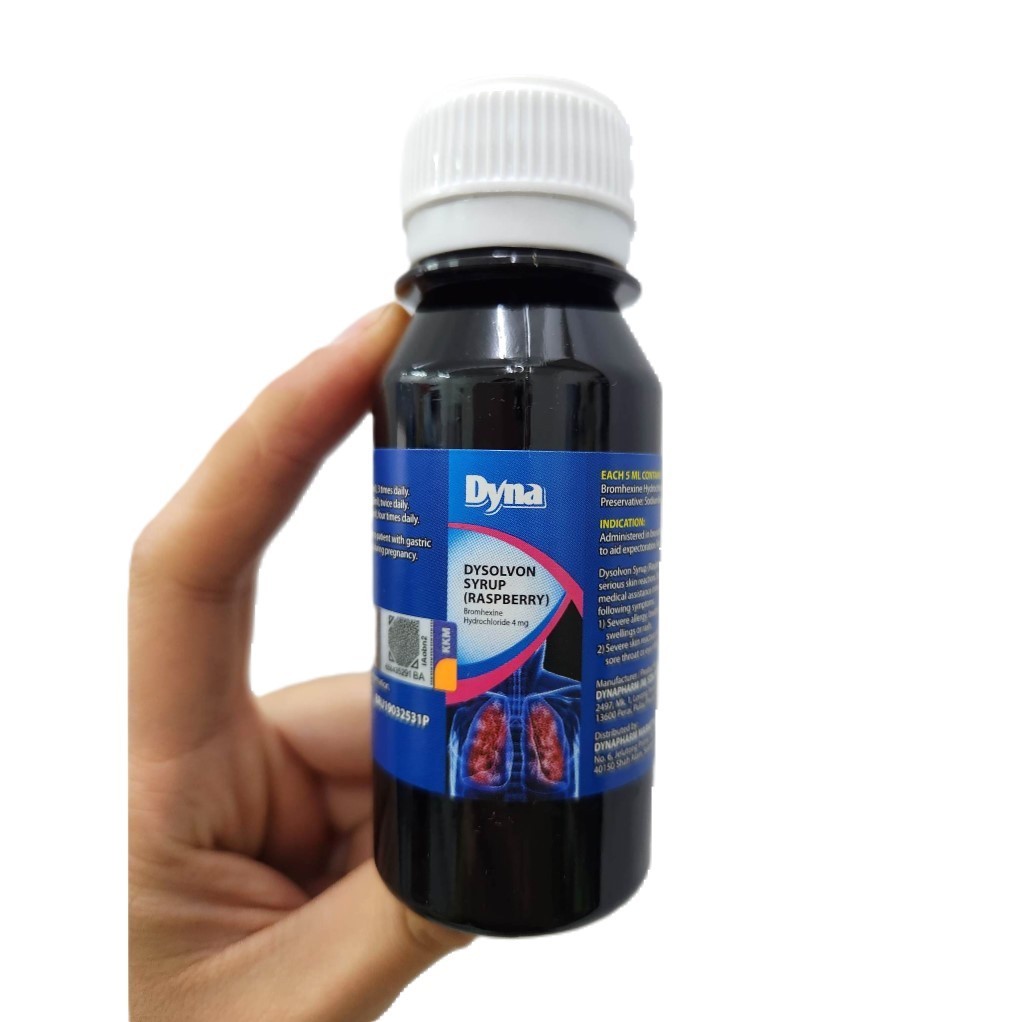 DYNA DYSOLVON SYRUP BROMHEXINE ELIXIR 60ML/BOT | Shopee Malaysia