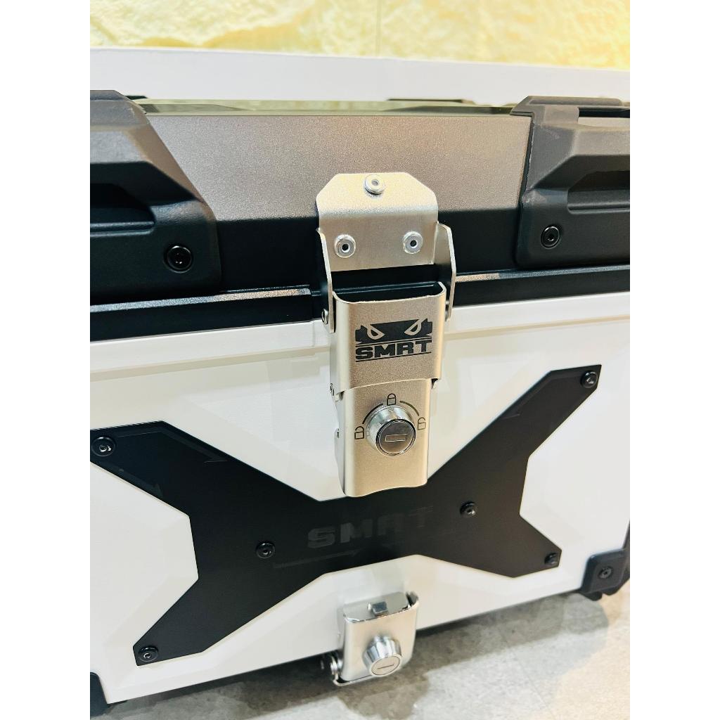 SMRT ALUMINIUM DESIGN TOP BOX HEAVY DUTY WHITE BLACK BOX 36L 45L 55L ...