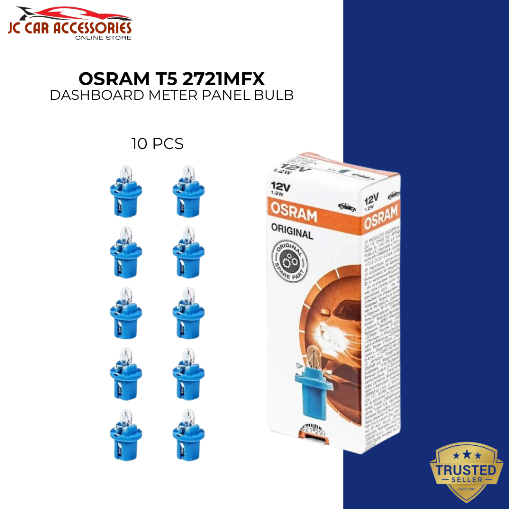 Osram 2721MFX T5 Blue Socket Dashboard Meter Panel PCB car light bulb ...