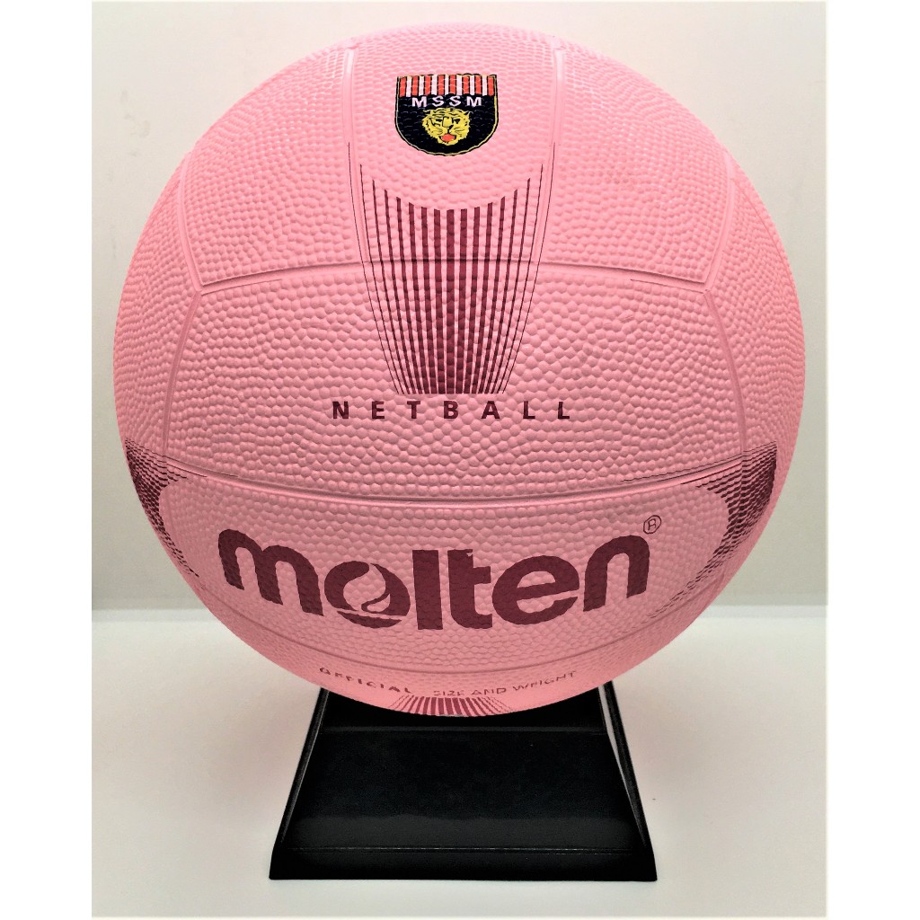 Ballon Netball Molten – Taille 5, Niveau Club/match – Surface Texturée, Vessie Latex, Cousu Main