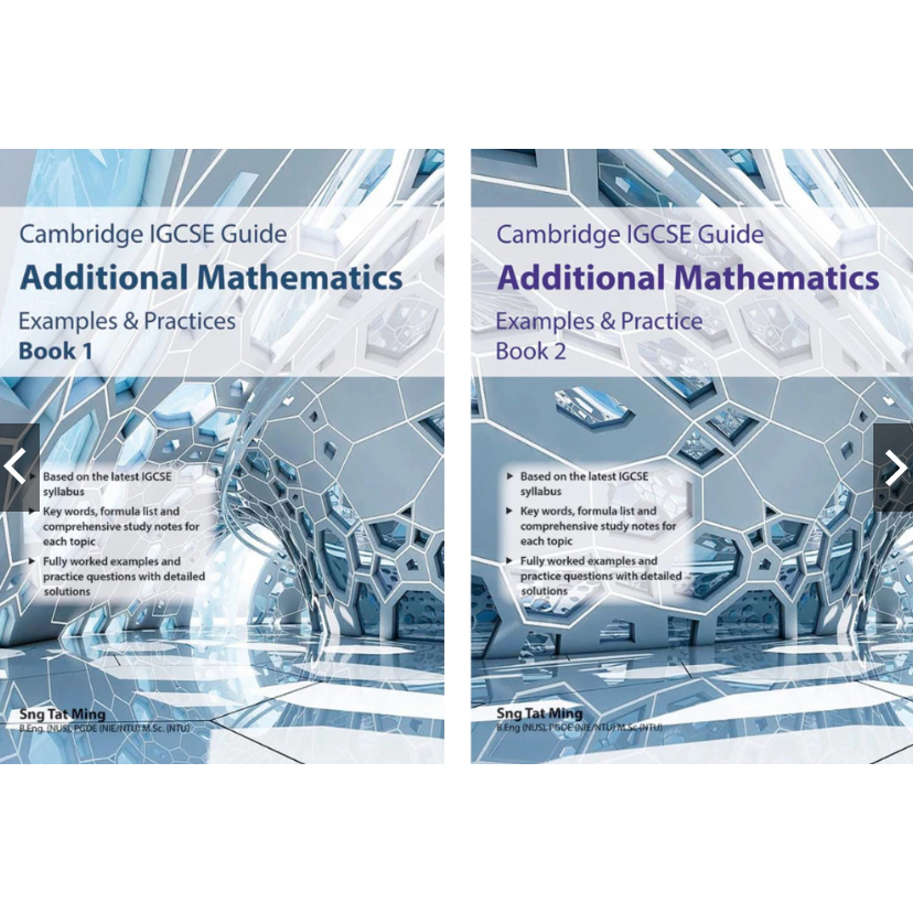 CPD Cambridge IGCSE Guide Additional Mathematics Examples & Practices ...