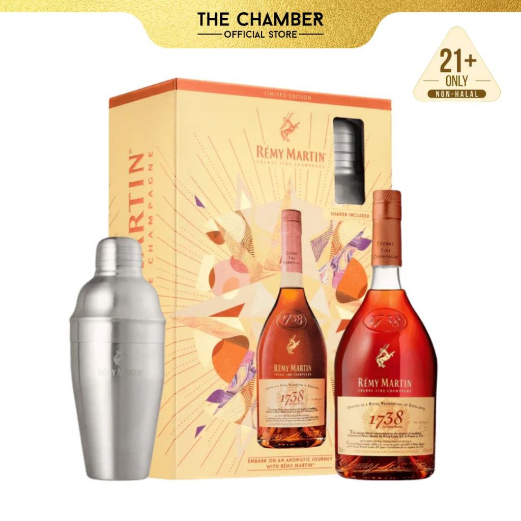 Remy Martin 1738 Gift Box with Shaker Brandy (700ml) | Shopee Malaysia