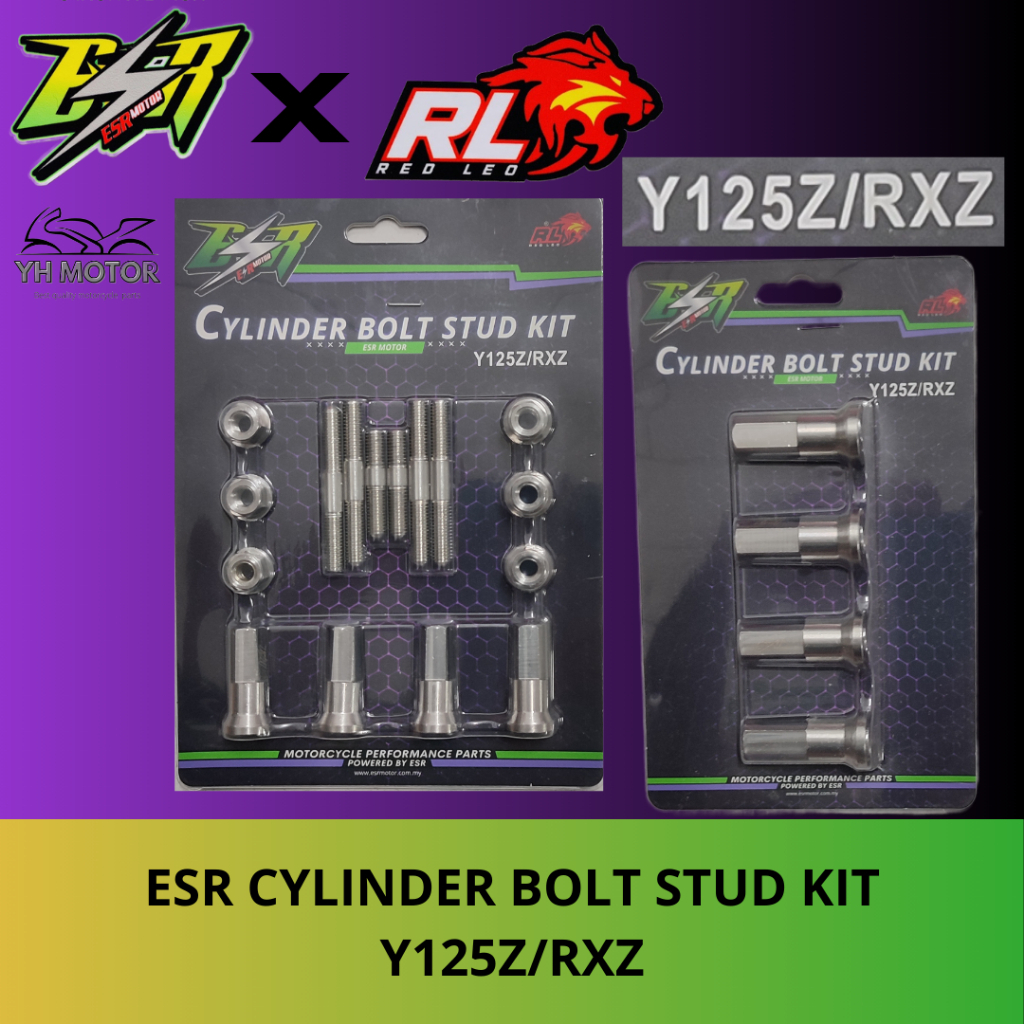 ESR CYLINDER BOLT STUD KIT Y125Z/RXZ | Shopee Malaysia