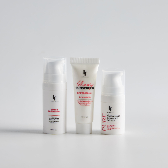 LUQFA TINY GLOWING SET(SERUM, TINTED MOISTURIZER, SUNSCREEN) | Shopee ...
