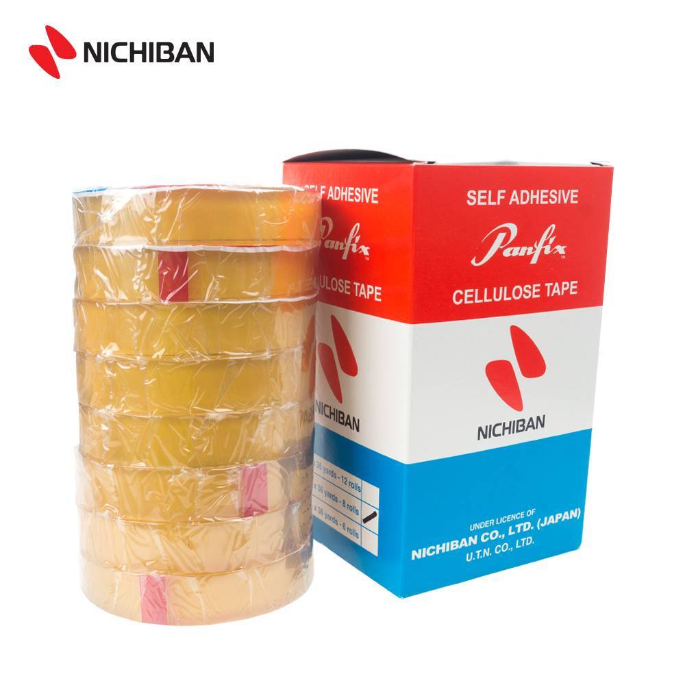 NICHIBAN PANFIX CELLULOSE TAPE - 19MM X 36YDS (8PCS) | Shopee Malaysia