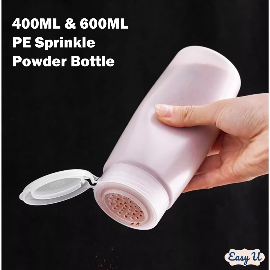 (400/600ML) PE Powder Seasoning Shaker Bottle | Sprinkle Powder Bottle ...