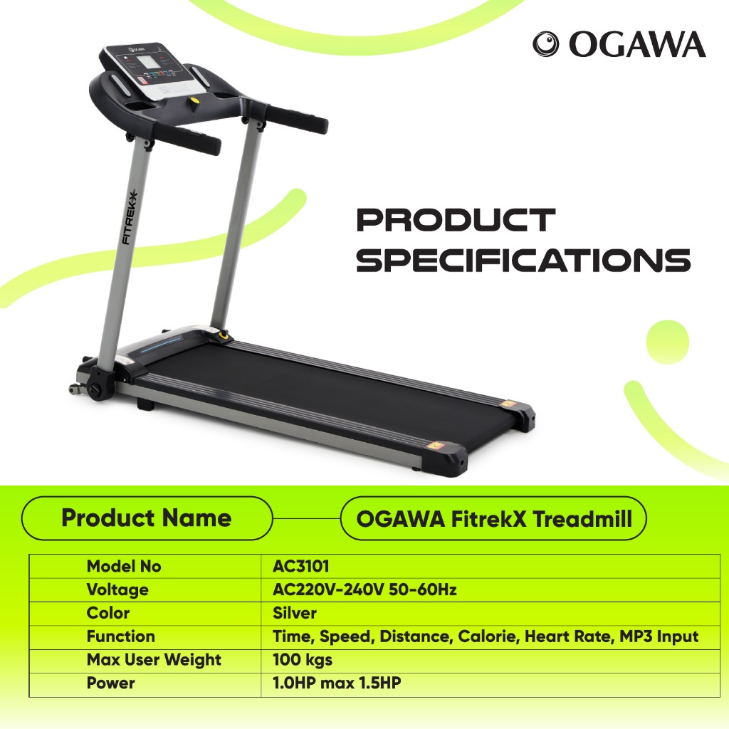 11.11 New Arrival OGAWA FitrekX Treadmill Free Flask Shopee Malaysia