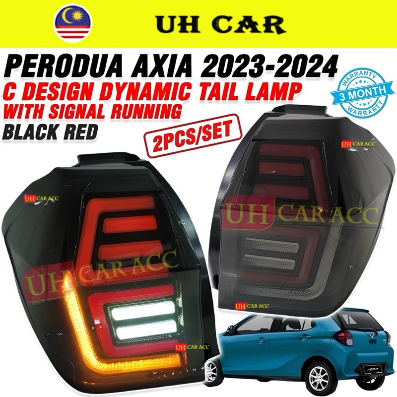 (C DESIGN) Perodua Axia 2023 2024 2025 Dynamic Led Tail Lamp Taillamp ...
