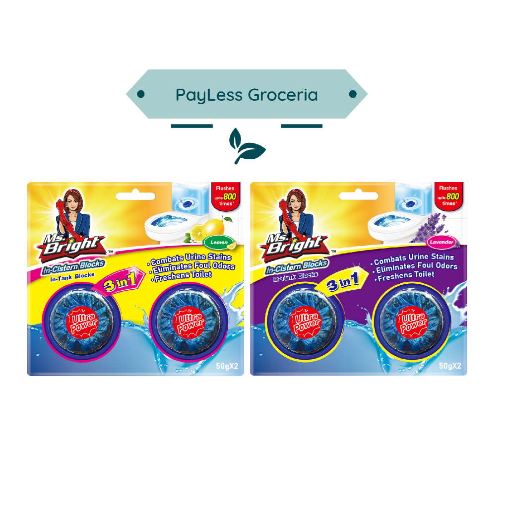 Ms.Bright IN Cistern Blocks Toilet Cleaner 100g (Lavender / Lemon