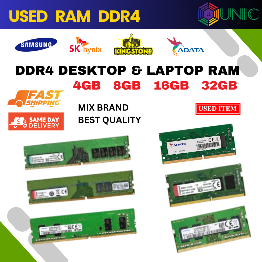 Laptop Memory RAM DDR4 4GB 8GB 16GB 32GB 2133 2400 2666 3200 Notebook ...