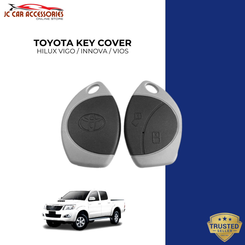VORTEQ TOYOTA Vios Hilux Vigo Innova 2 Button Car Alarm Remote Control ...
