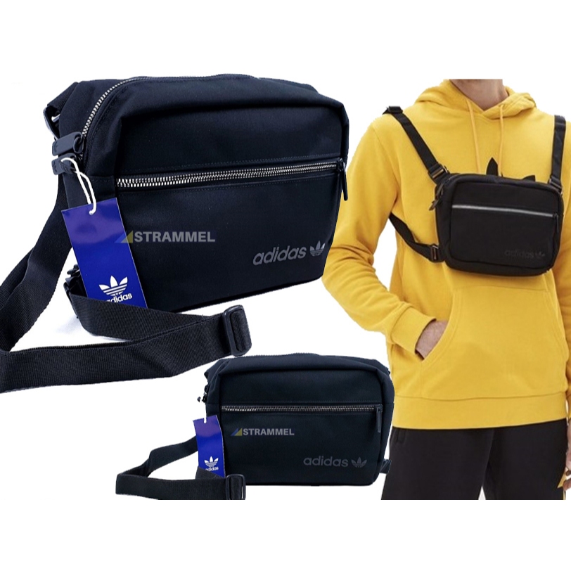 100 Authentic Adidas Modern Airliner GD4792 Black Crossbody Sling Messenger Pouch Waist Bag Backpack Ready Stock Shopee Malaysia