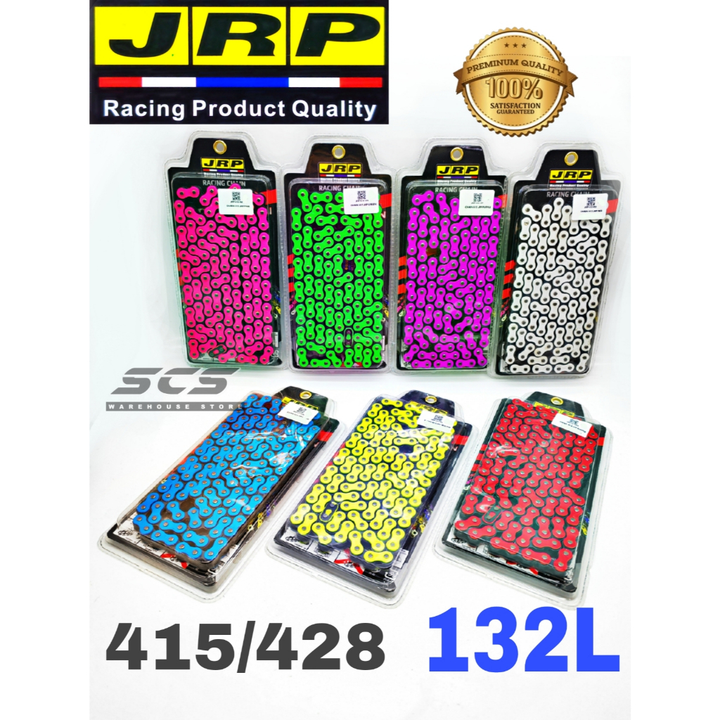 JRP Color Chain 428 / 415 132L Universal Rantai ORing Red Yellow Pink ...