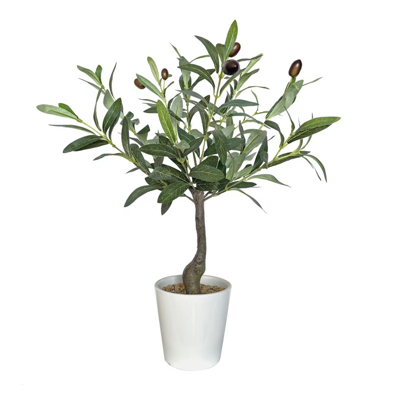 Olive Tree Artificial Indoor 50cm Fake Olive Tree with Natural Potted ...