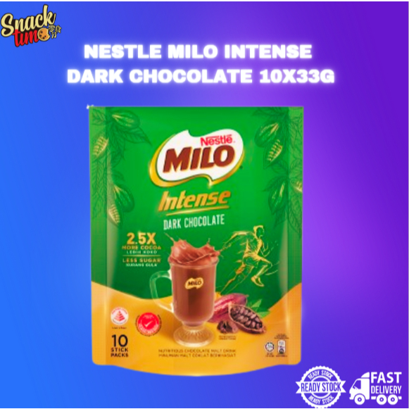 NESTLE MILO INTENSE DARK CHOCOLATE 10X33G | Shopee Malaysia