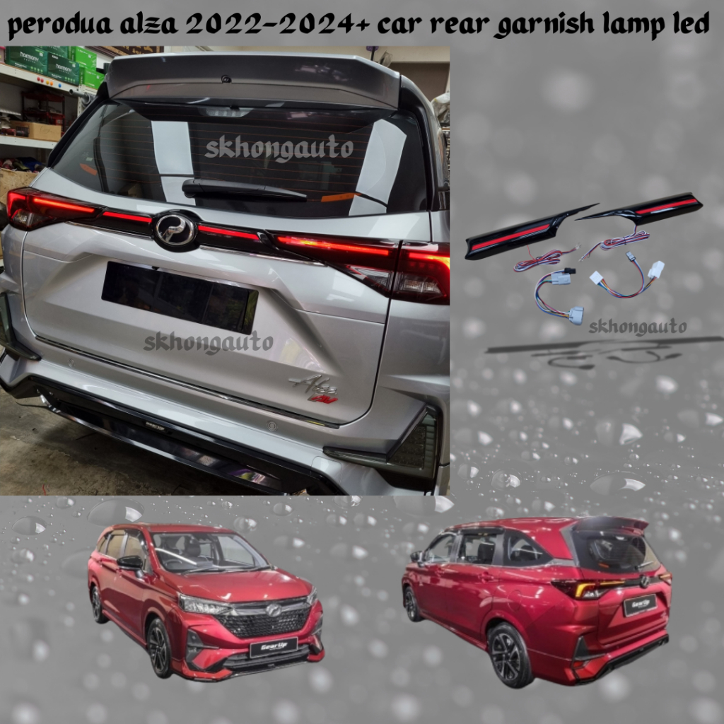 perodua alza new 2022-2025 car rear garnish led light bar car ...