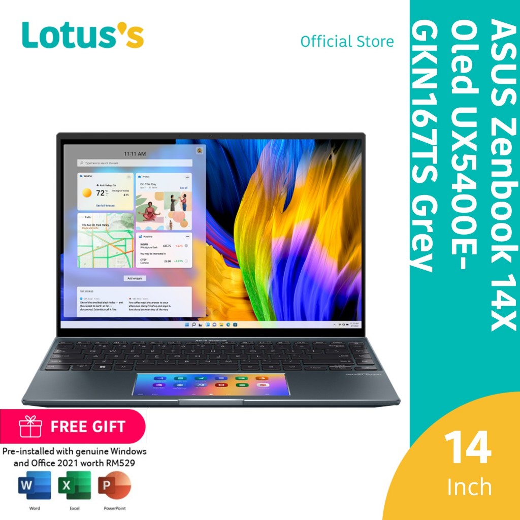 ASUS Zenbook 14X Oled UX5400E-GKN167TS Grey (i5-1135G7,8GB,512GB,NV 2GB ...