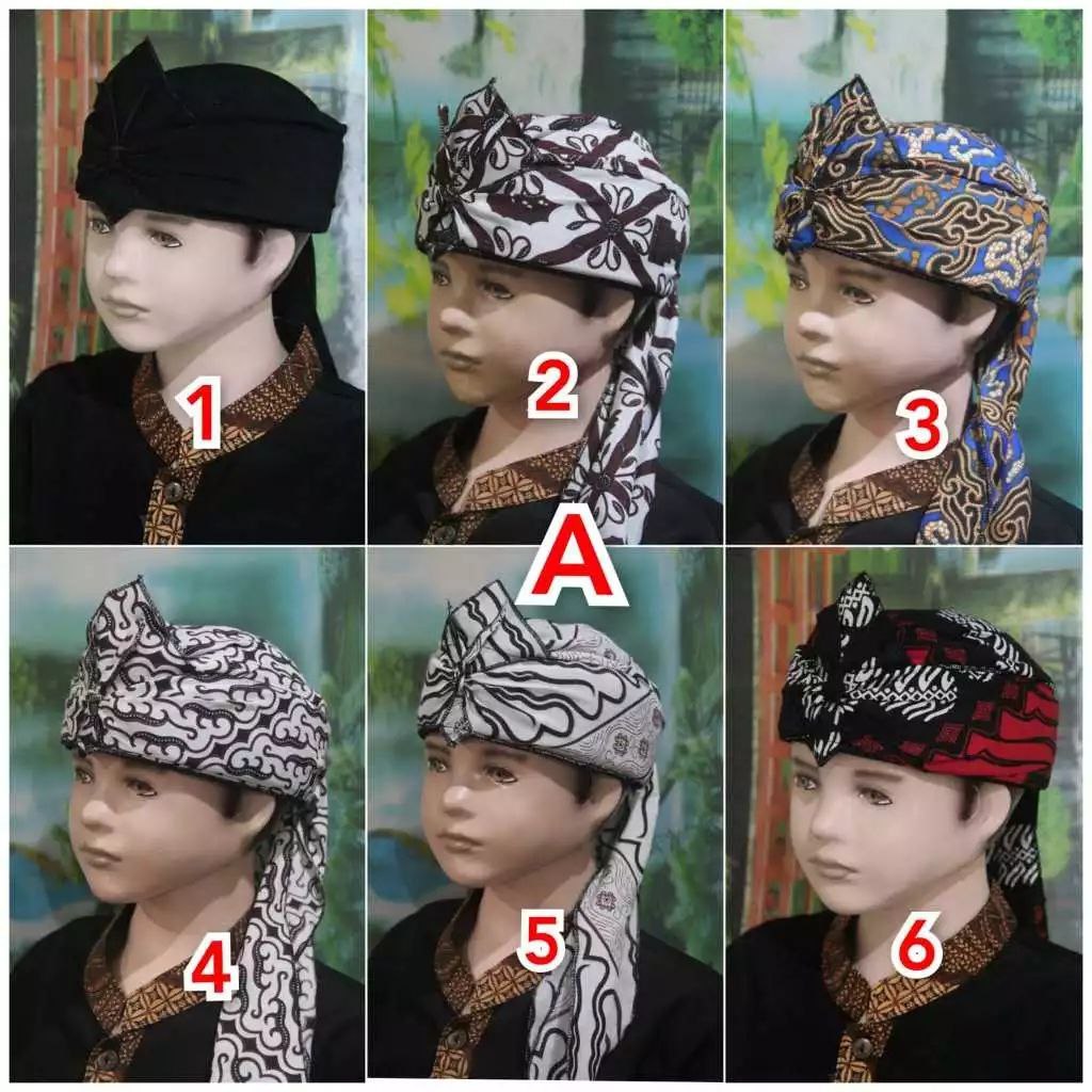 blangkon cap traditional jawa sunda untuk anak | Shopee Malaysia