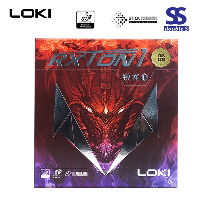 Loki Rxton 1 Table Tennis Rubber Red Black 1 Pack ITTF Approved Ping ...