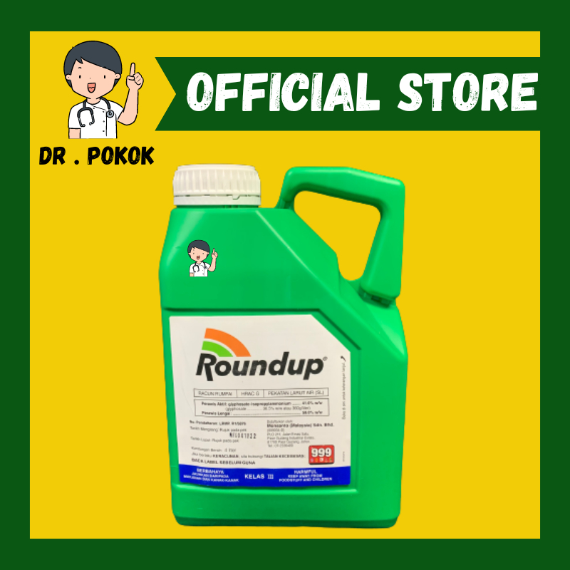 【Bukan Barang Tiruan】4L Roundup Monsanto Glyphosate 41% Weed Killer ...