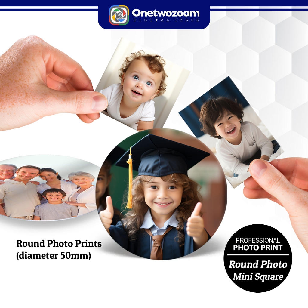 Round Shape Photo Print | Photo Printing | Wallet-Size Photo | Cuci ...