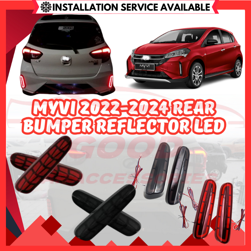 Perodua Myvi 2022-2024 Reflector Rear Bumper Reflector LED DRL Rear Fog ...