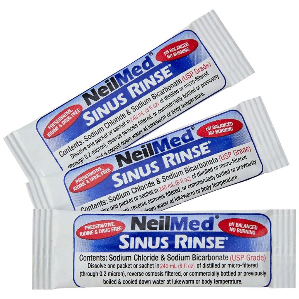 Neilmed Sinus Rinse Premixed Sachets ( 20 Sachets / 60 Sachets / 120 ...