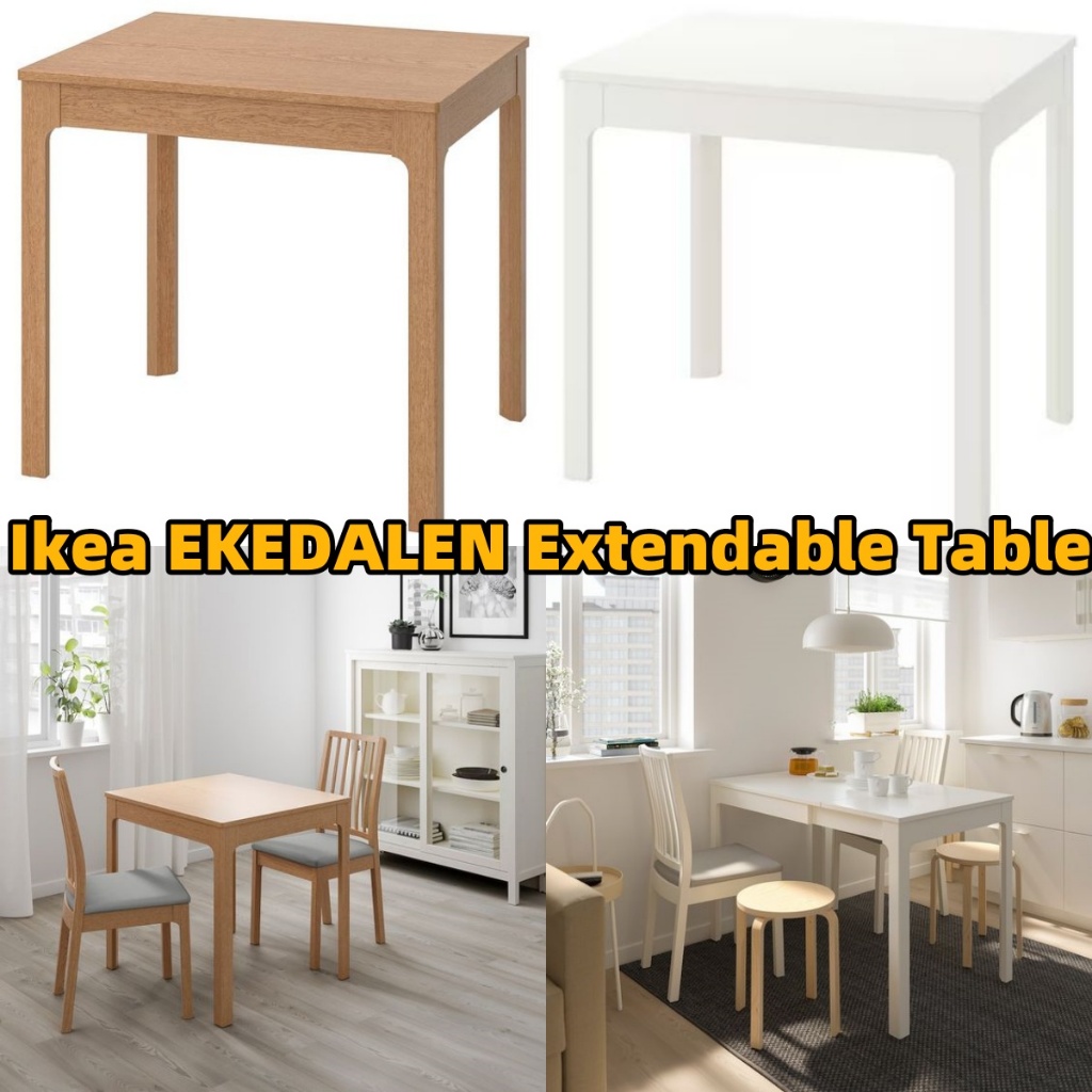 Ekedalen Extendable Dining Table Set Ikea EKEDALEN Extendable