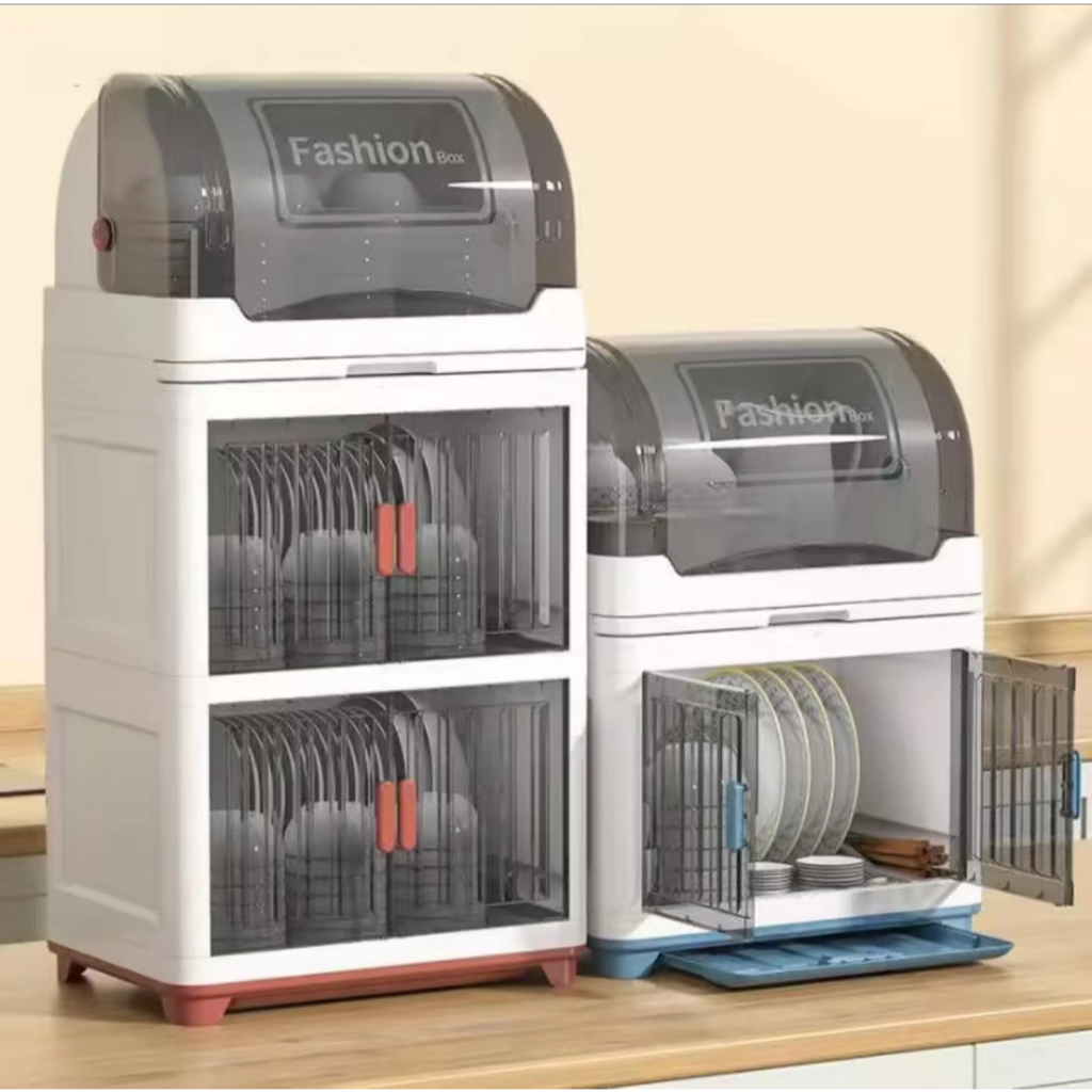 2/3/4 Tier Dish Drainer With Cover Dish Rack Dish Drainer Kitchen