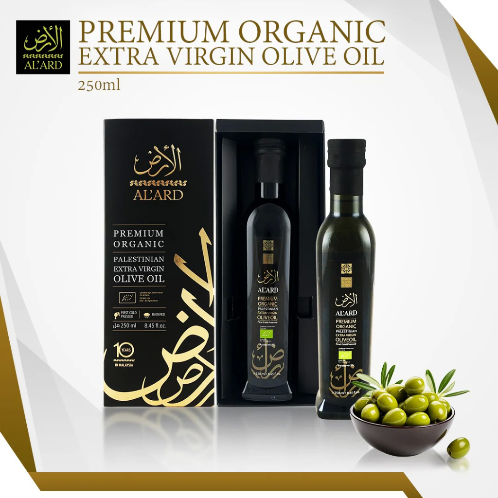 [Al 'ARD] PREMIUM ORGANIC MINYAK ZAITUN 250ml | PALESTINIAN PREMIUM ...