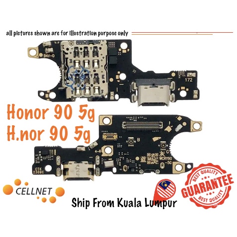 [Cellnet] Honor h.nor 90 5g Charging Board with Mic and Sim Card Reader ...