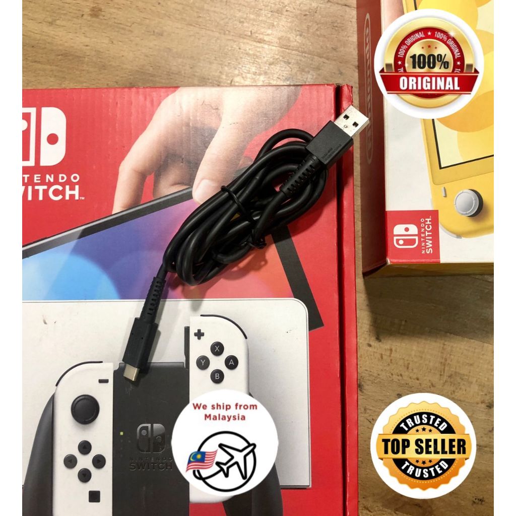 Nintendo Switch HAC-010 39w Type C Cable fast Charging USB 100% Original Use